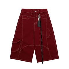 STARRVAINT Arc-Stitched Utility Shorts