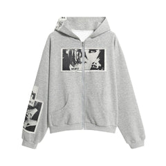 STARRVAINT Photo Collage Zip Hoodie