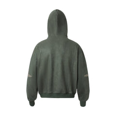 STARRVAINT Washed Logo Zip-Up Hoodie
