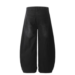 STARRVAINT Wide-Leg Curved Panel Jeans