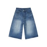 STARRVAINT Clean Cut Denim Shorts