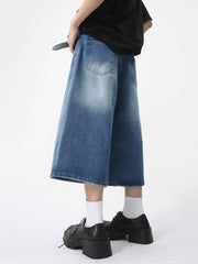 STARRVAINT Clean Cut Denim Shorts