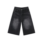STARRVAINT Clean Cut Denim Shorts