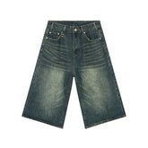 STARRVAINT Clean Cut Denim Shorts