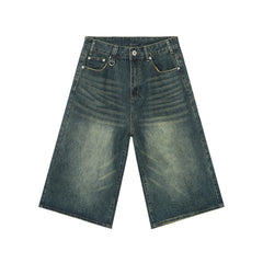 STARRVAINT Clean Cut Denim Shorts
