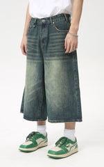 STARRVAINT Clean Cut Denim Shorts