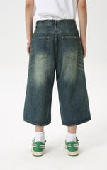 STARRVAINT Clean Cut Denim Shorts