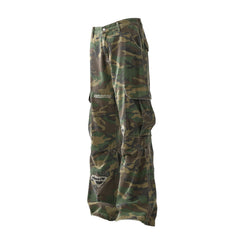 STARRVAINT Distressed Camo Cargo Pants
