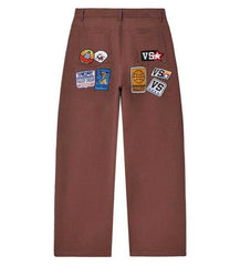 Vale Forever 1980s Painter Denim Brown Wash