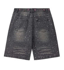 Vale Forever Iced Out Jorts Black