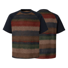 STARRVAINT Gradient Stripe Raglan Tee