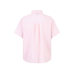 STARRVAINT “Puppy For You” Striped Short-Sleeve Shirt