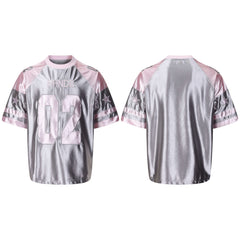 STARRVAINT Metallic Varsity Jersey Tee