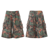 STARRVAINT “Floral Camo Cargo Shorts”