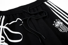 STARRVAINT Script Stripe Wide-Leg Sweatpants