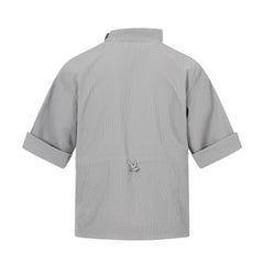 STARRVAINT “Asymmetrical Stand-Collar Shirt”