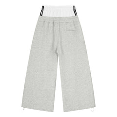 STARRVAINT Varsity Patch Wide-Leg Sweatpants