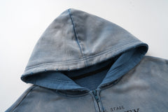 STARRVAINT Vintage Graphic Zip-Up Hoodie