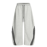 STARRVAINT Curved Stripe Wide-Leg Pants