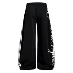 STARRVAINT Script Stripe Wide-Leg Sweatpants
