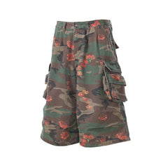 STARRVAINT “Floral Camo Cargo Shorts”