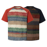 STARRVAINT Gradient Stripe Raglan Tee