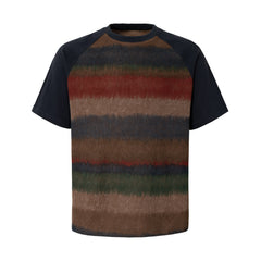STARRVAINT Gradient Stripe Raglan Tee