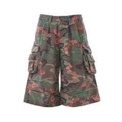 STARRVAINT “Floral Camo Cargo Shorts”