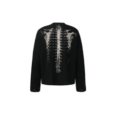 STARRVAINT Skeleton Print Long Sleeve Tee