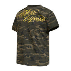 STARRVAINT Camo Script Graphic T-Shirt