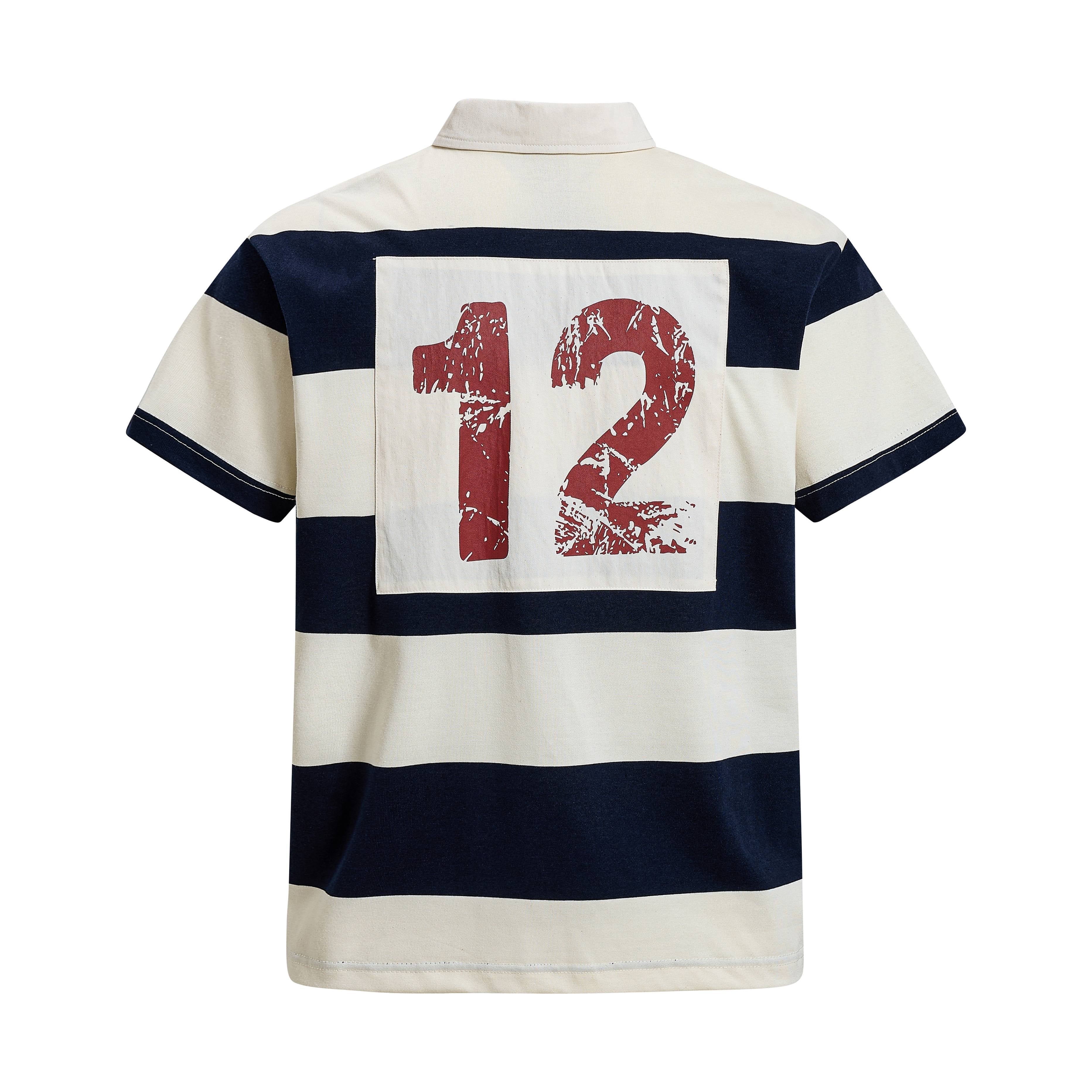 STARRVAINT “Heritage Stripe Rugby Polo”