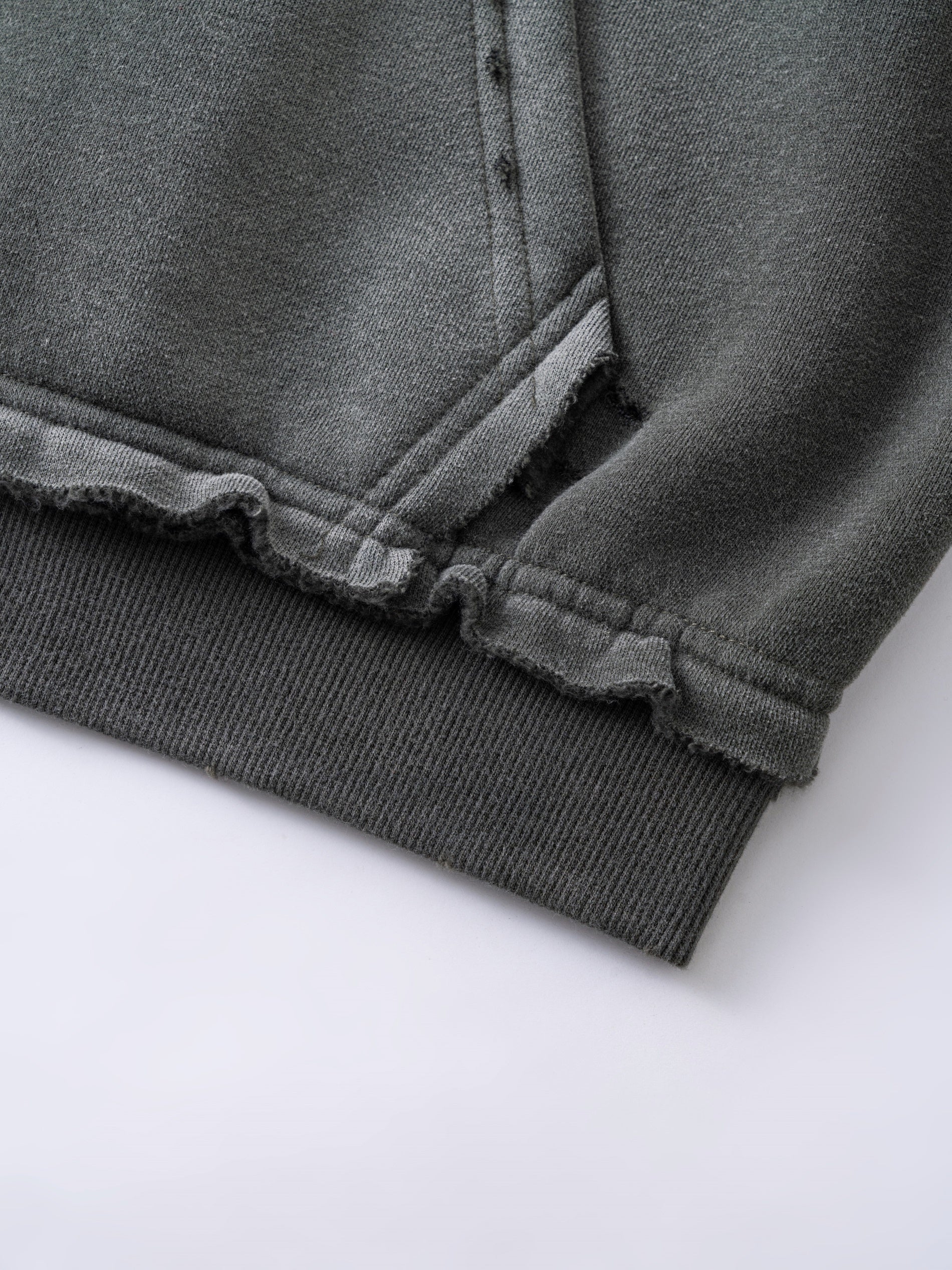 STARRVAINT Vintage Wash Graphic Zip Hoodie