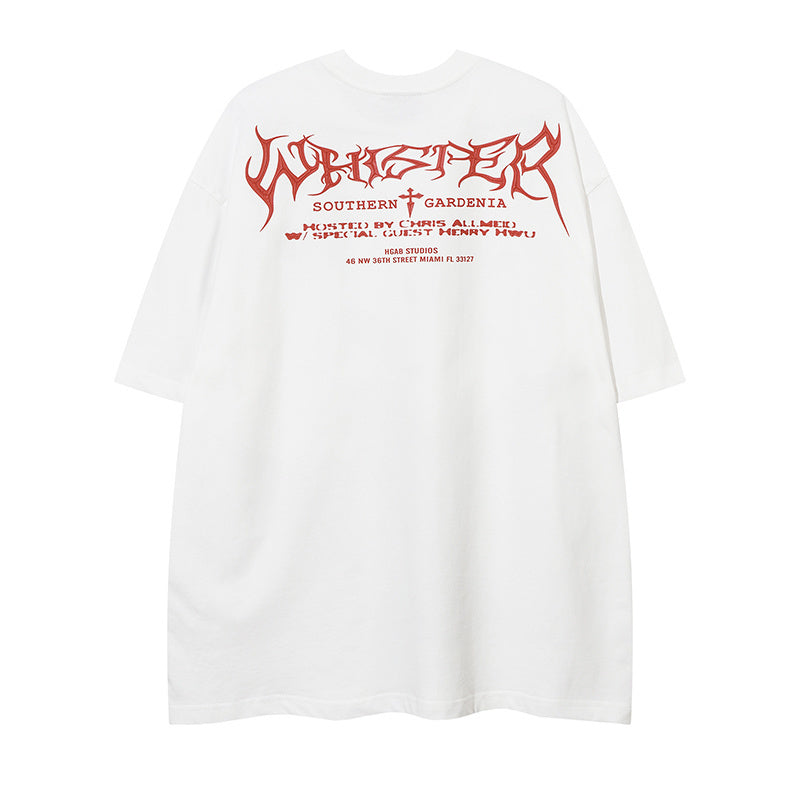 STARRVAINT Distressed Raven Graphic Tee