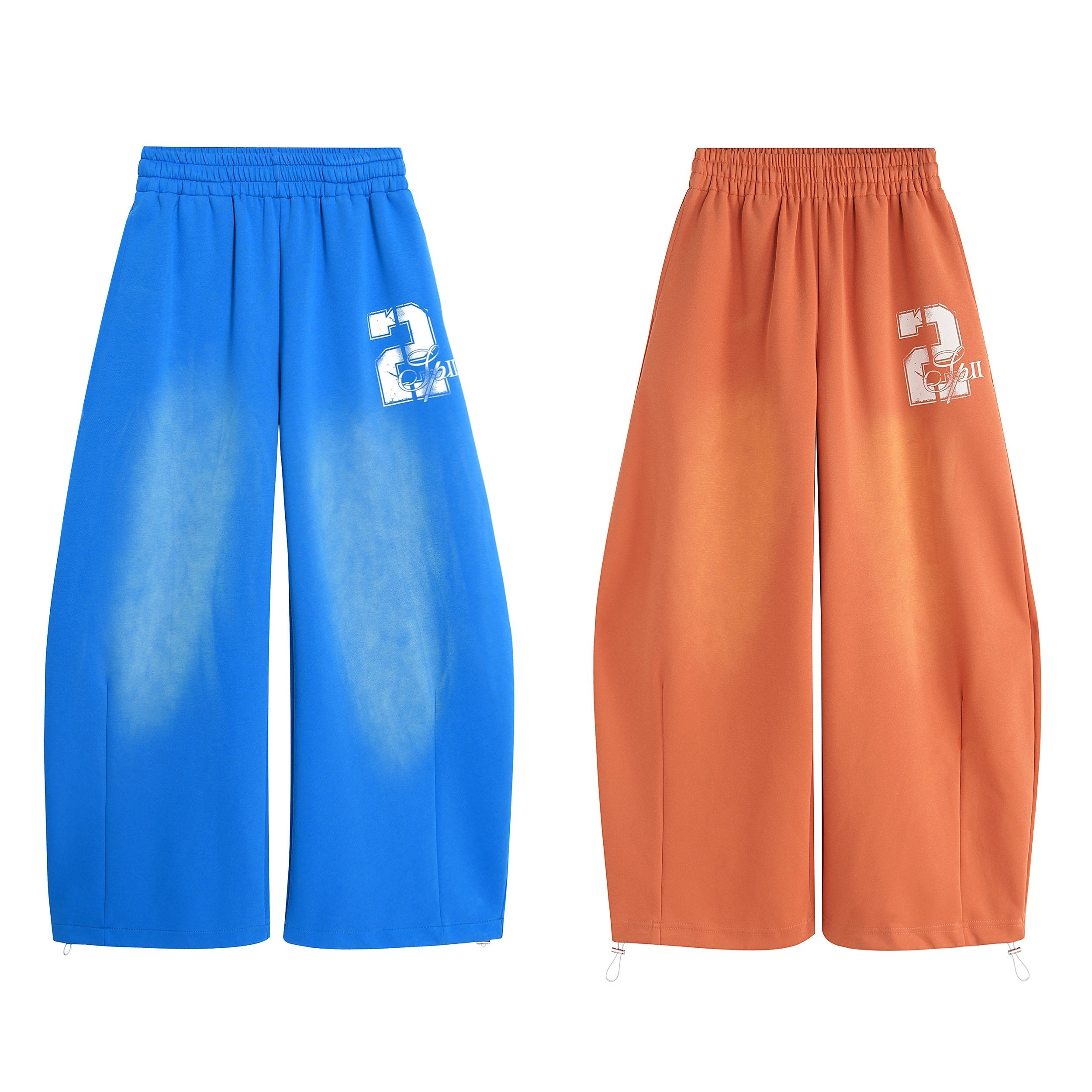 STARRVAINT Gradient Washed Wide-Leg Sweatpants