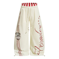 STARRVAINT “American Varsity” Wide-Leg Sweatpants