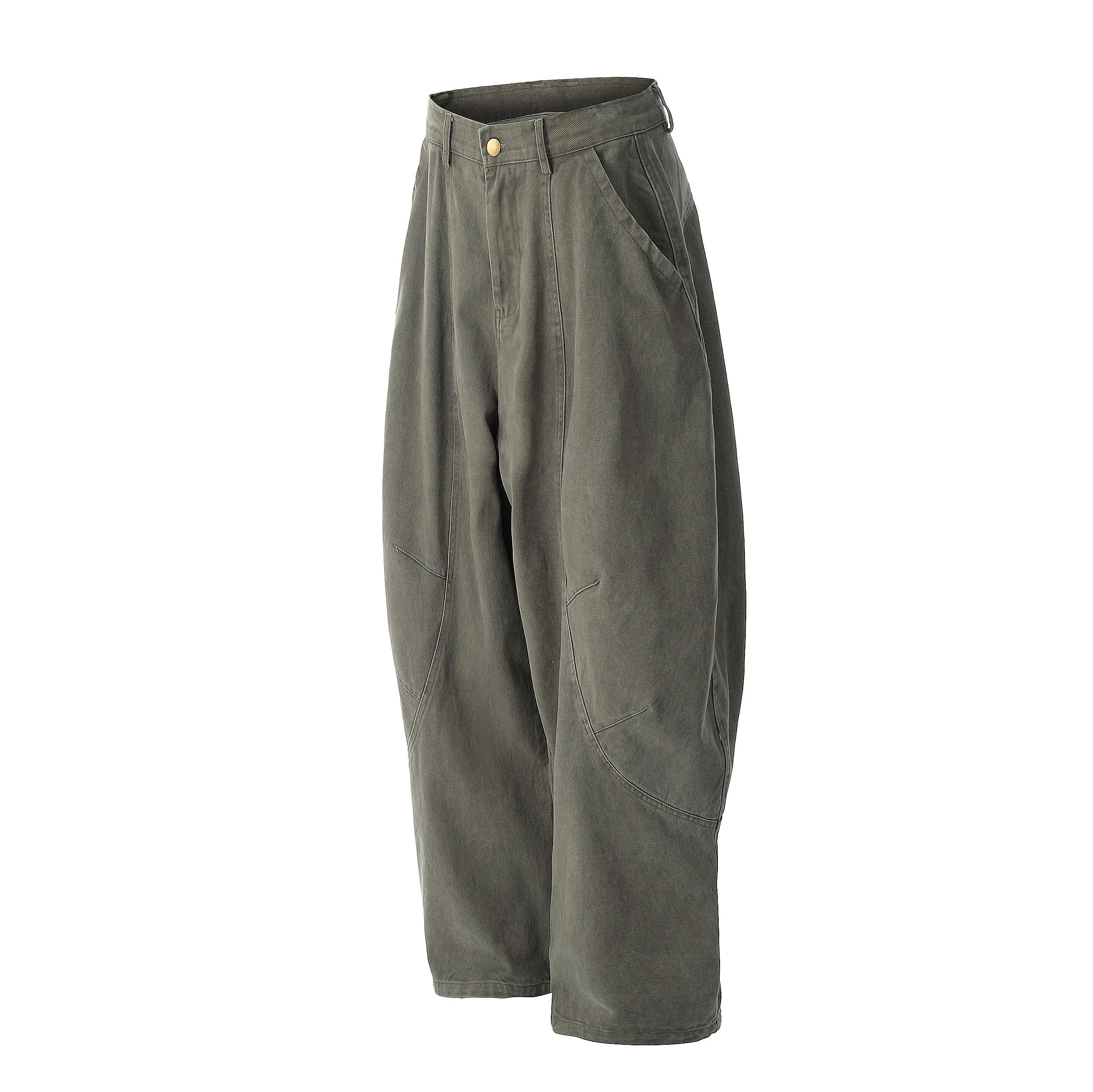 STARRVAINT Vintage Arc-Pocket Balloon Pants