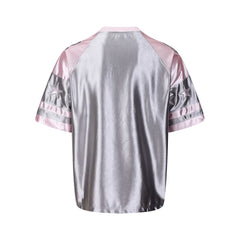 STARRVAINT Metallic Varsity Jersey Tee