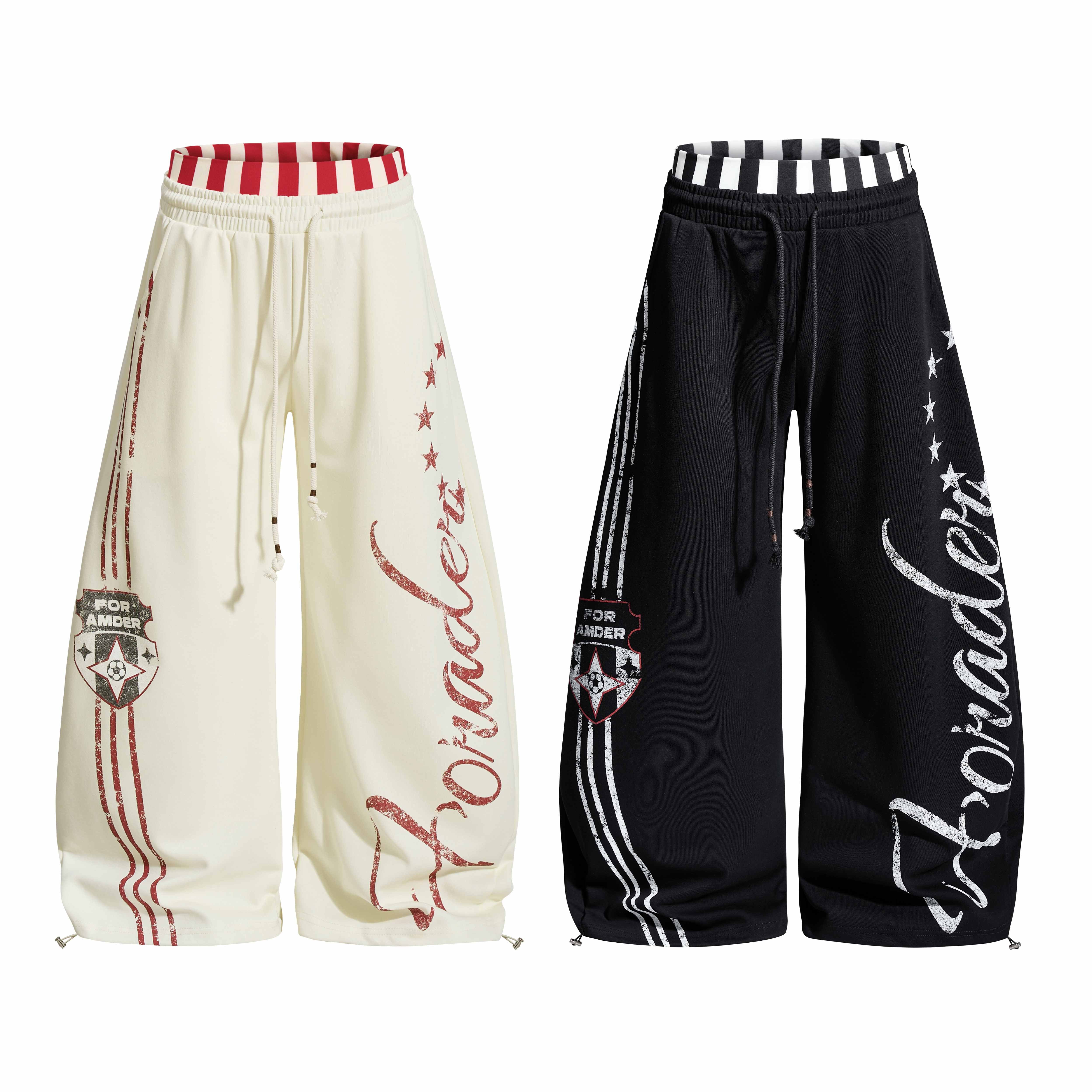 STARRVAINT “American Varsity” Wide-Leg Sweatpants