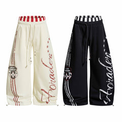 STARRVAINT “American Varsity” Wide-Leg Sweatpants