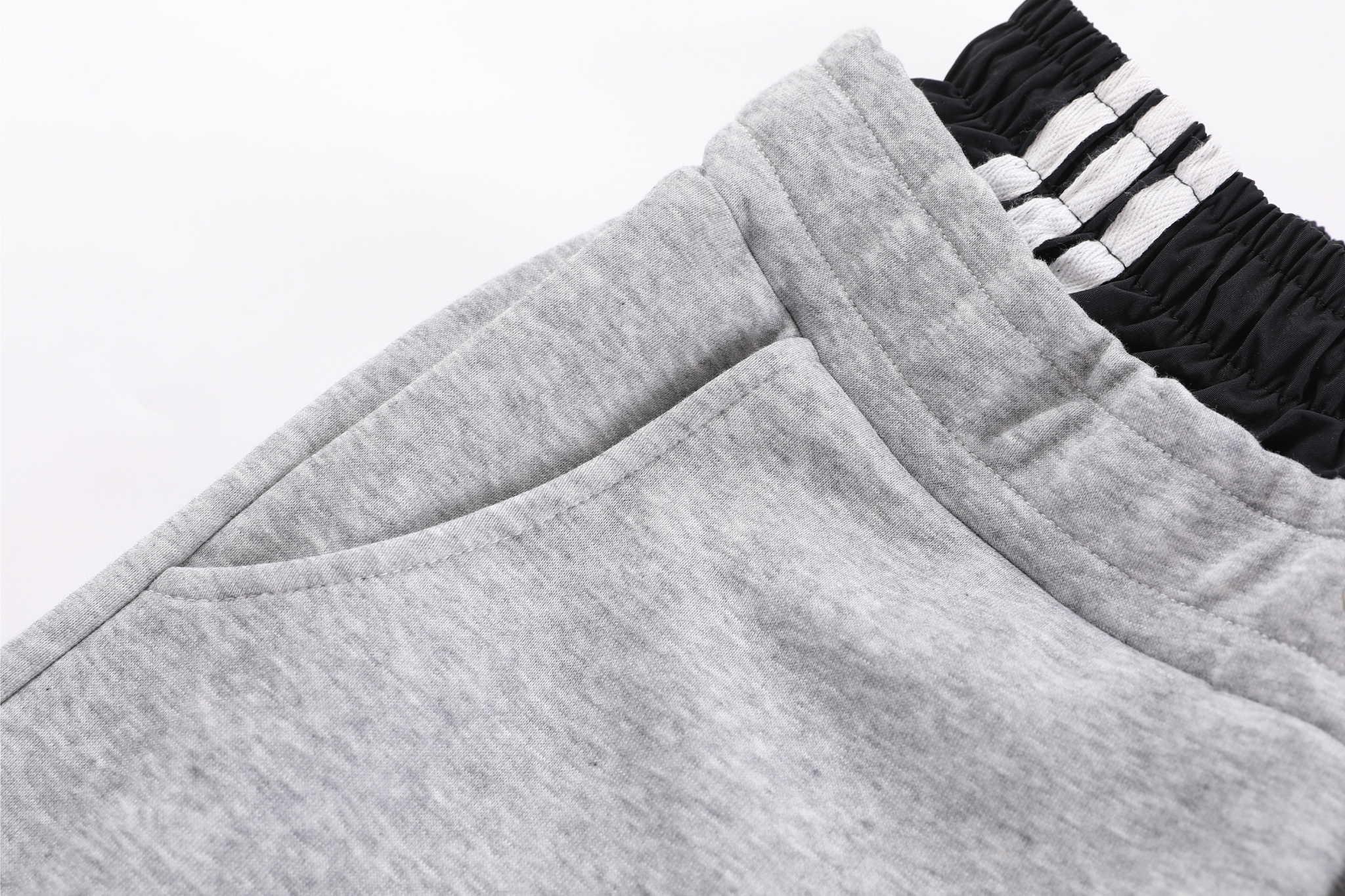STARRVAINT Double-Waist Stripe Wide-Leg Sweatpants