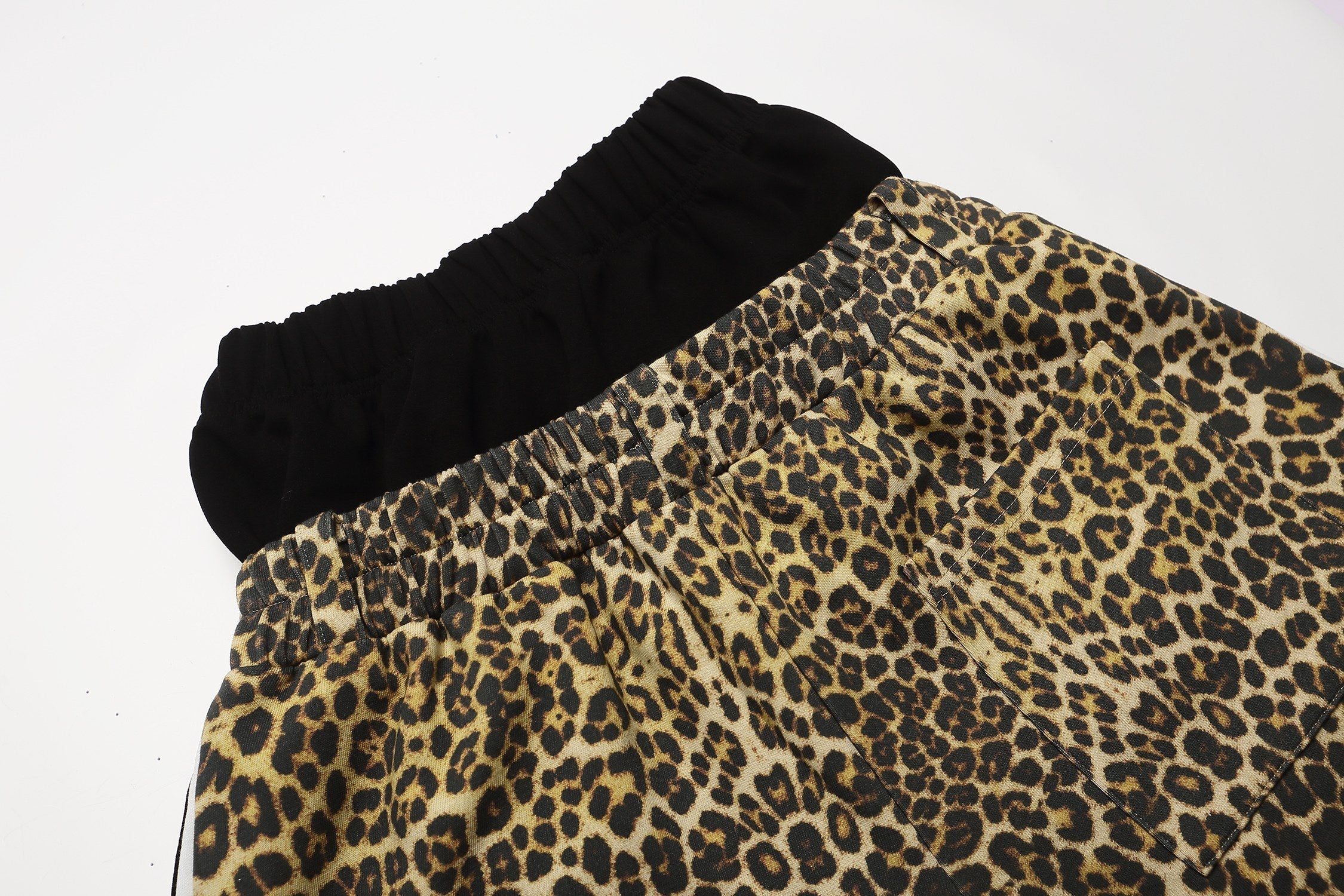 STARRVAINT Leopard Waist Sport Shorts