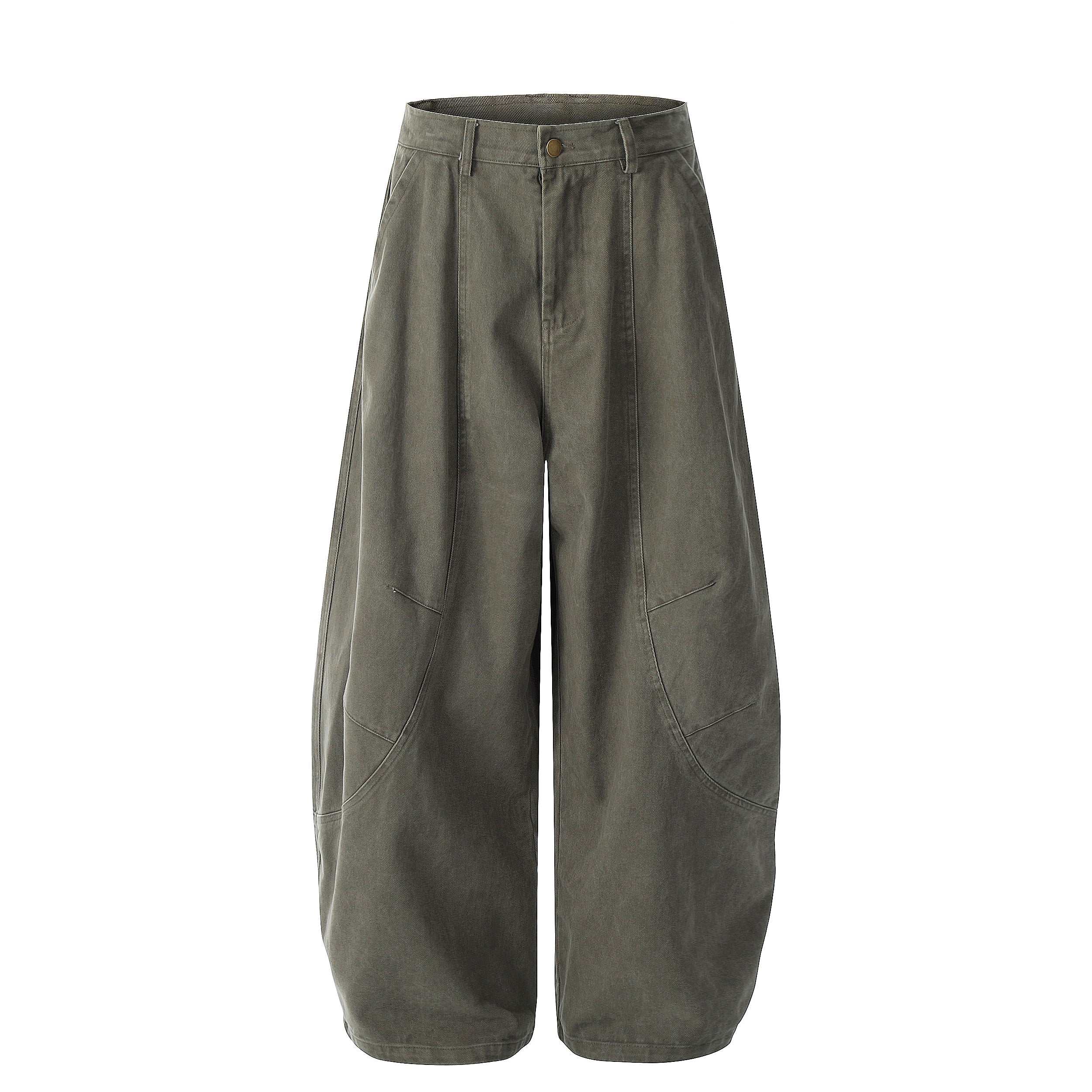 STARRVAINT Vintage Arc-Pocket Balloon Pants