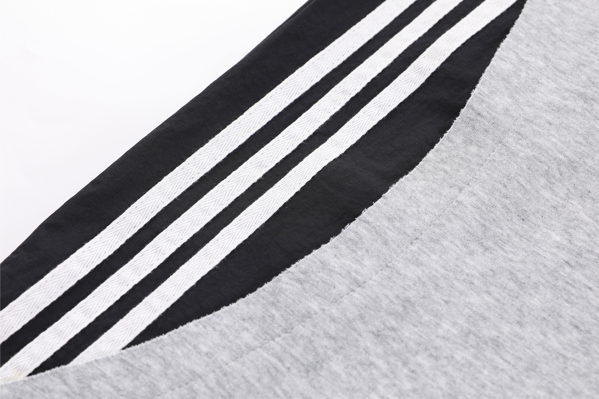 STARRVAINT Double-Waist Stripe Wide-Leg Sweatpants