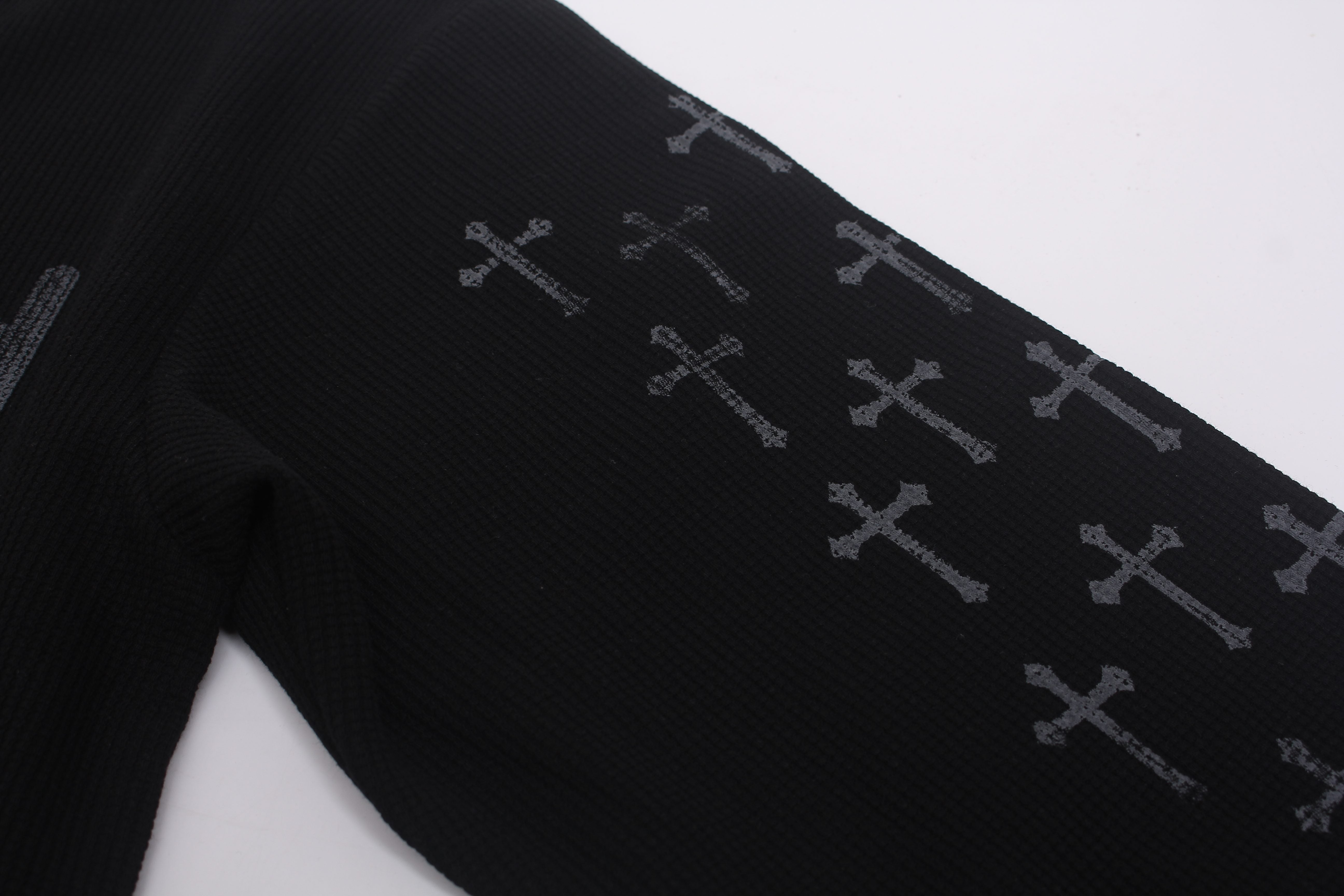 STARRVAINT Graphic Waffle Long Sleeve