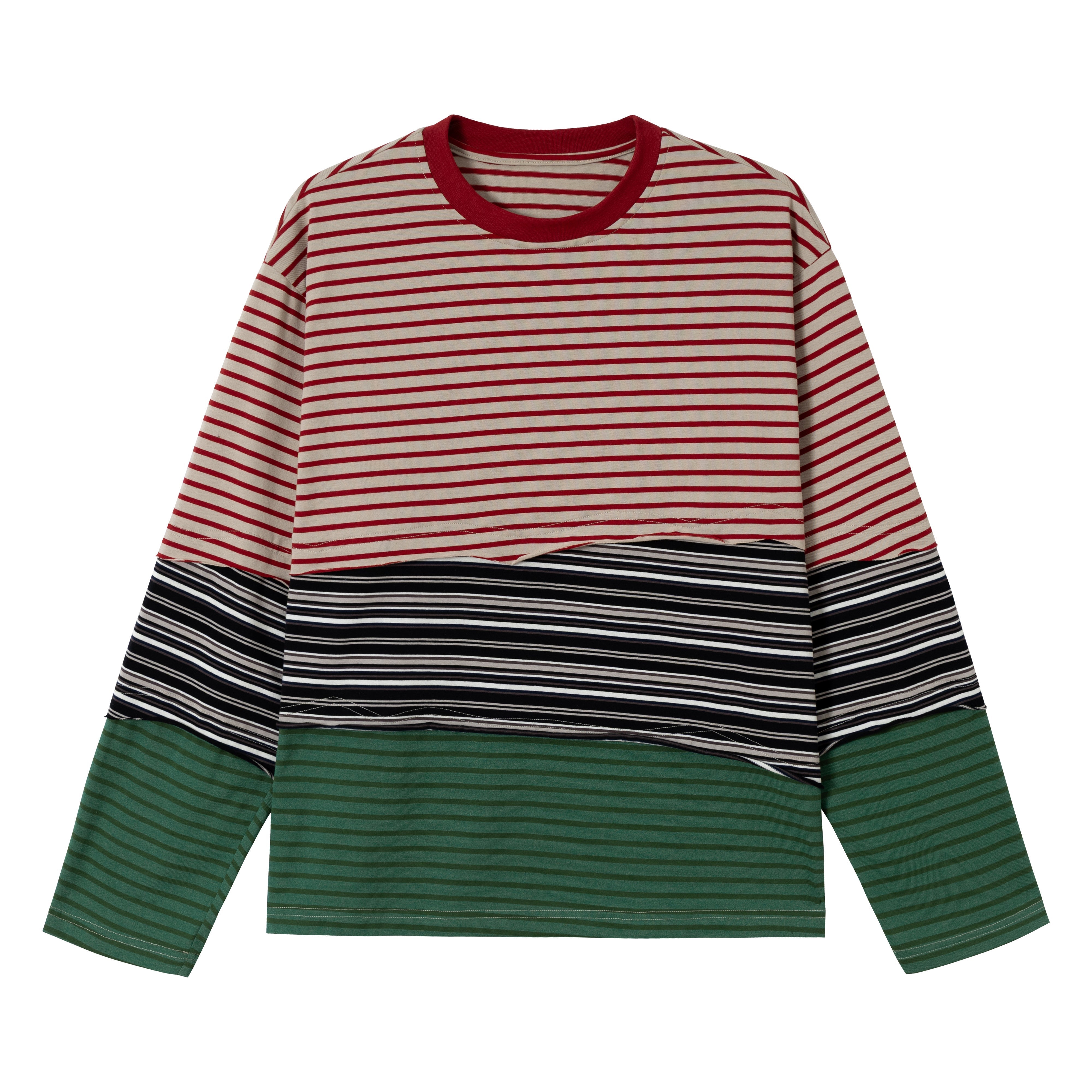 STARRVAINT Striped Long Sleeve Tee