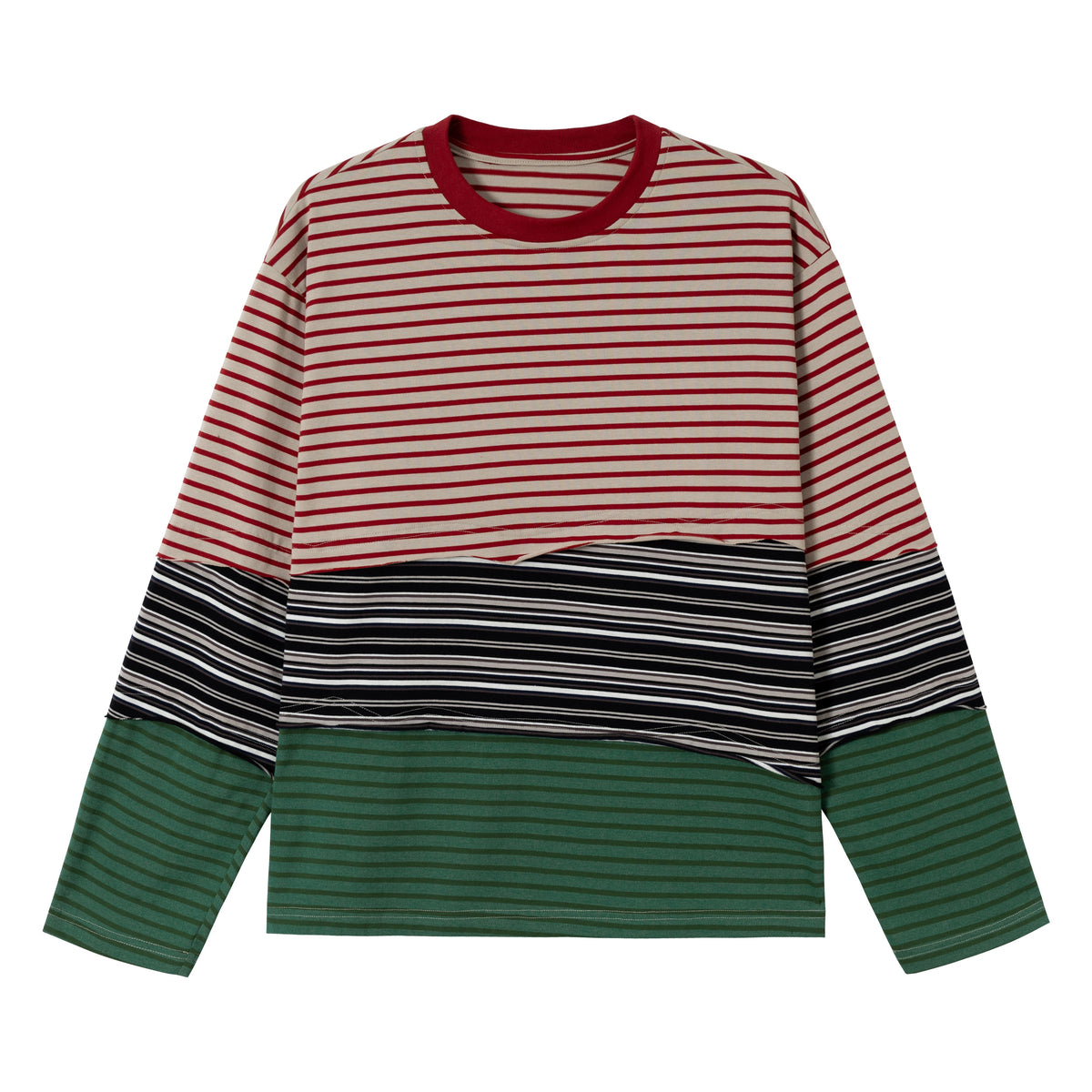 STARRVAINT Striped Long Sleeve Tee
