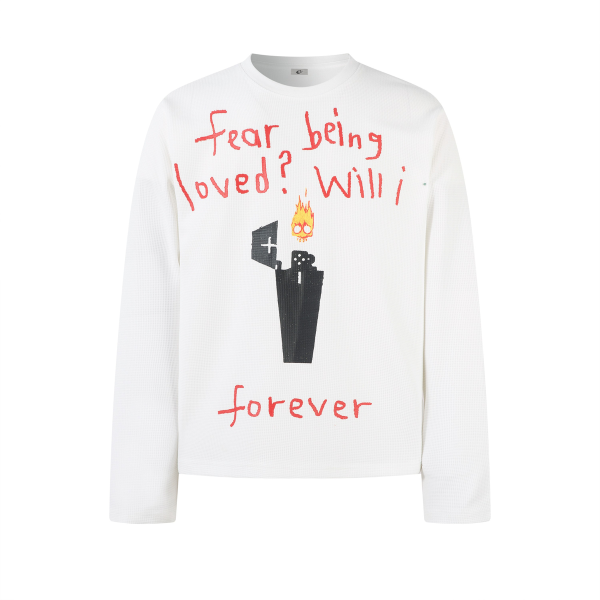 STARRVAINT Flame Doodle Emotional Graphic Long Sleeve Tee