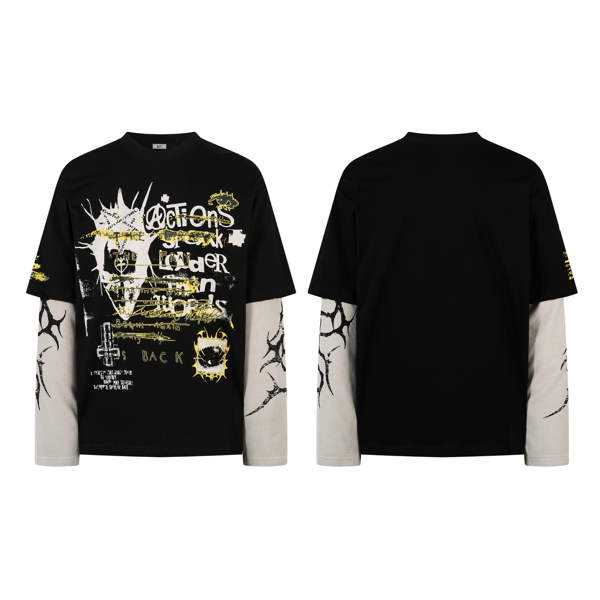 STARRVAINT Layered Graphic Long Sleeve Tee