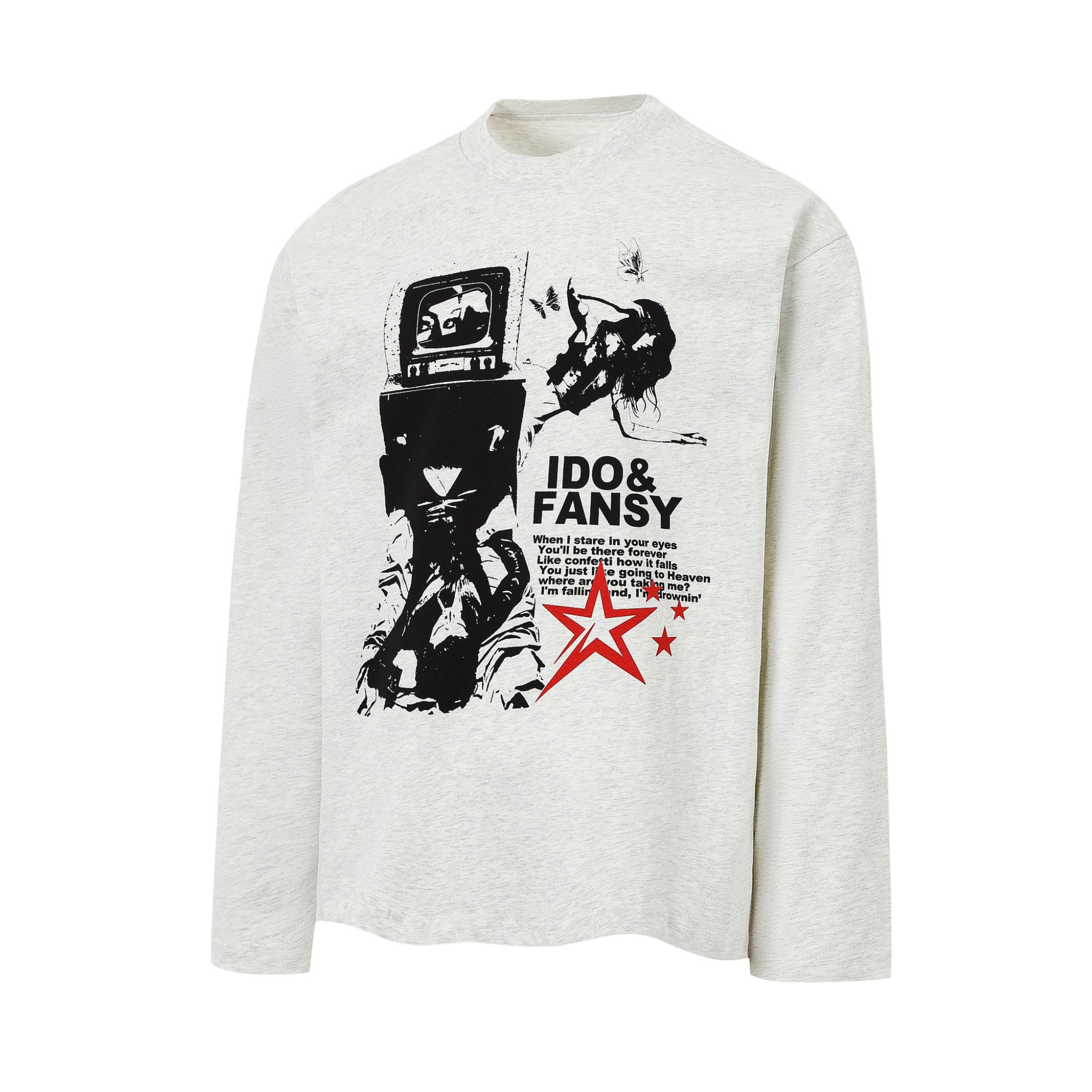 STARRVAINT Graphic Collage Long-Sleeve Tee