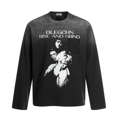 STARRVAINT “Rise and Grind” Graphic Long Sleeve Tee